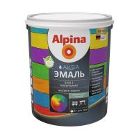 ЭМАЛЬ АКРИЛОВАЯ Alpina Аква, шелковисто-матовая, база 1, белая, 2,5 л