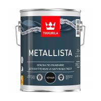 Краска для металла по ржавчине 3в1 молотковая Metallista TIKKURILA 0,4 л черная