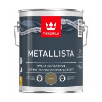 Краска для металла по ржавчине 3в1 Metallista TIKKURILA 2,5 л золотая