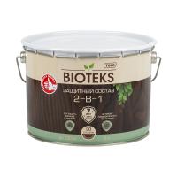 Защитный лессирующий состав для дерева Bioteks 2-в-1, 9 л, бесцветный