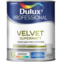 DULUX VELVET SUPERMAT краска для стен и потолков с ионами серебра, глубокоматовая, база BW (1л)