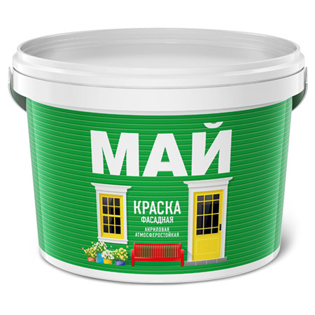 Краска фасадная май (13кг)