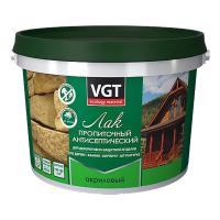 Лак пропиточный с антисептиком для дерева и камня VGT, акриловый, 9 кг, тик