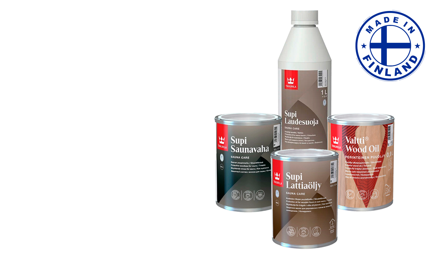 Новое поступление финских масел для дерева