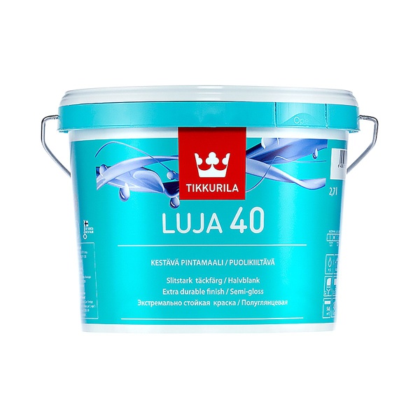 Краска акрилатная Luja 40 (Луя 40) TIKKURILA 2,7л белый (база А)