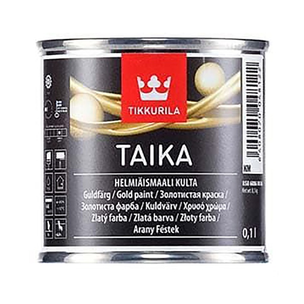 Краска перламутровая HM Taika Helmiäismaali (Тайка) TIKKURILA 0,1 л серебристый