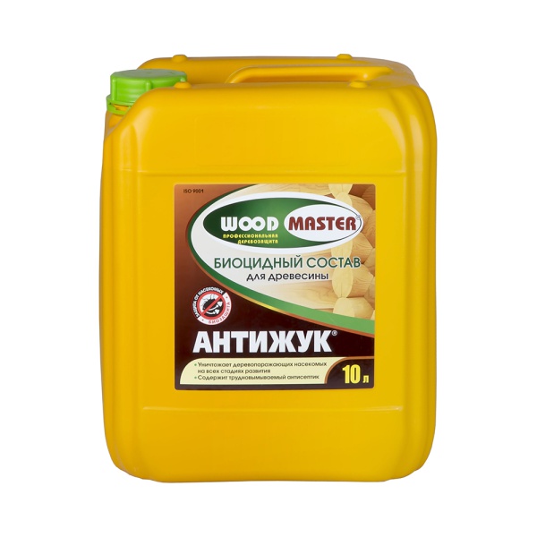 Биоцидный состав для дерева Woodmaster Антижук, 10 л