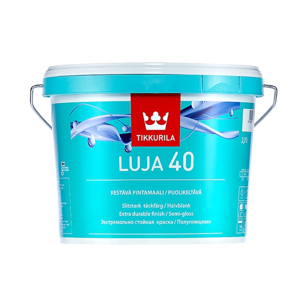 Краска акрилатная Luja 40 (Луя 40) TIKKURILA 2,7л бесцветный (база С)