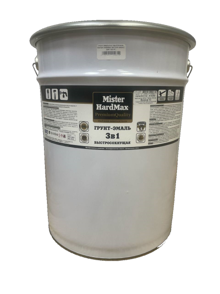 Грунт-эмаль  "3 в 1" быстросохнущая MISTER HARDMAX 128.10 МТ ( ведро 21 кг) RAL 7024