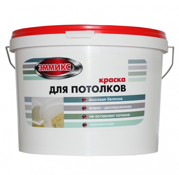 КРАСКА ВД "ЭММИКС" для потолков БЕЛАЯ (БАР 14 КГ)