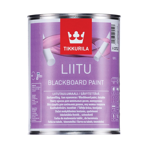Краска для школьных досок Liitu (Лииту) TIKKURILA 0,9л белый (база А)