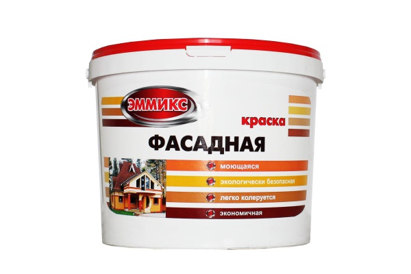 КРАСКА ВД "ЭММИКС" ФАСАДНАЯ БЕЛЫЙ 9л (14кг.)