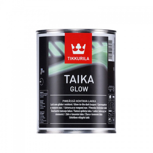 Лак светящийся в темноте Taika Glow (Тайка Глоу) TIKKURILA 1 л
