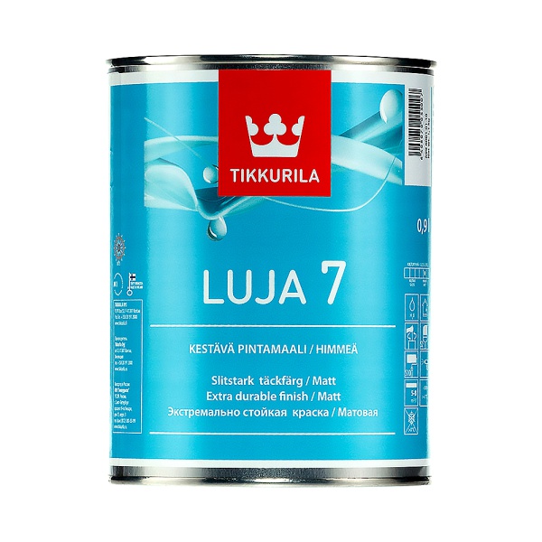 Краска акрилатная Luja 7 (Луя 7) TIKKURILA 0,9л бесцветный (база С)