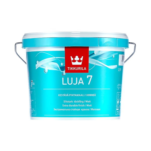 Краска акрилатная Luja 7 (Луя 7) TIKKURILA 2,7л бесцветный (база С)