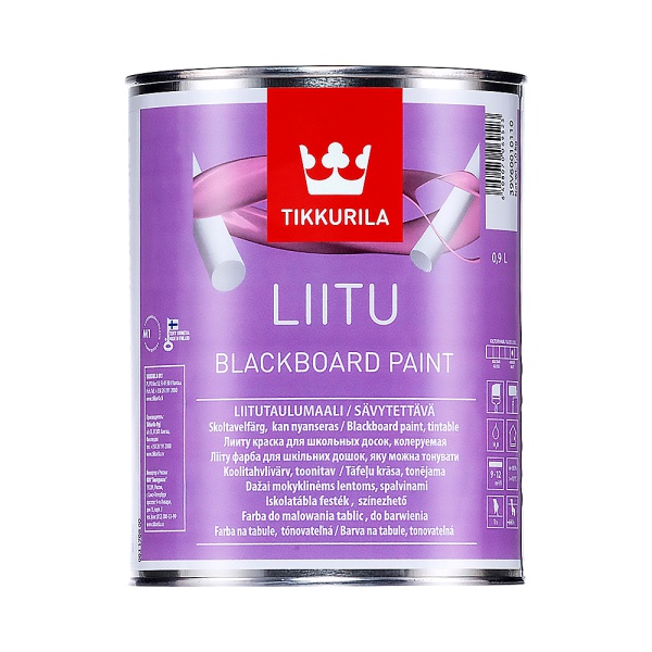 Краска для школьных досок Liitu (Лииту) TIKKURILA 0,9л бесцветный (база С)