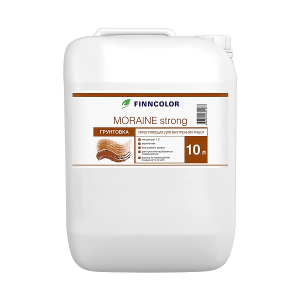 Грунтовка укрепляющая Moraine Strong FINNCOLOR 10 л