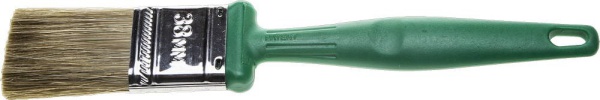 Кисть плоская ЗУБР ЭКСПЕРТ 2в1 38 мм быстросъем голова с переменн углом, типЛАЗУРЬ смешанн щетина, п
