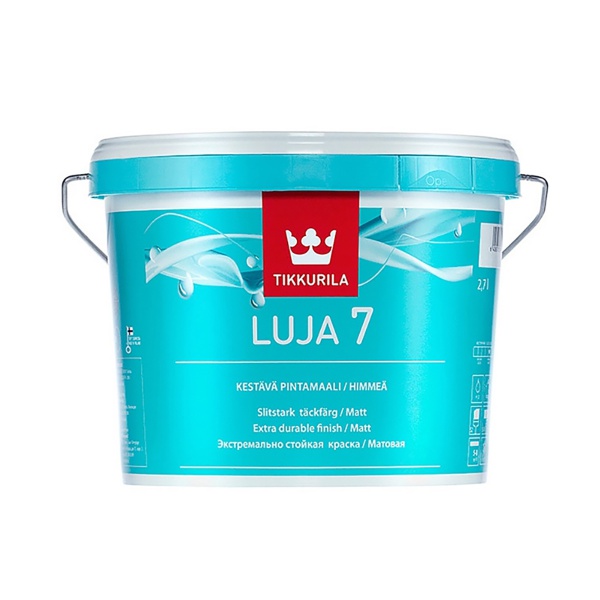 Краска акрилатная Luja 7 (Луя 7) TIKKURILA 2,7л белый (база А)